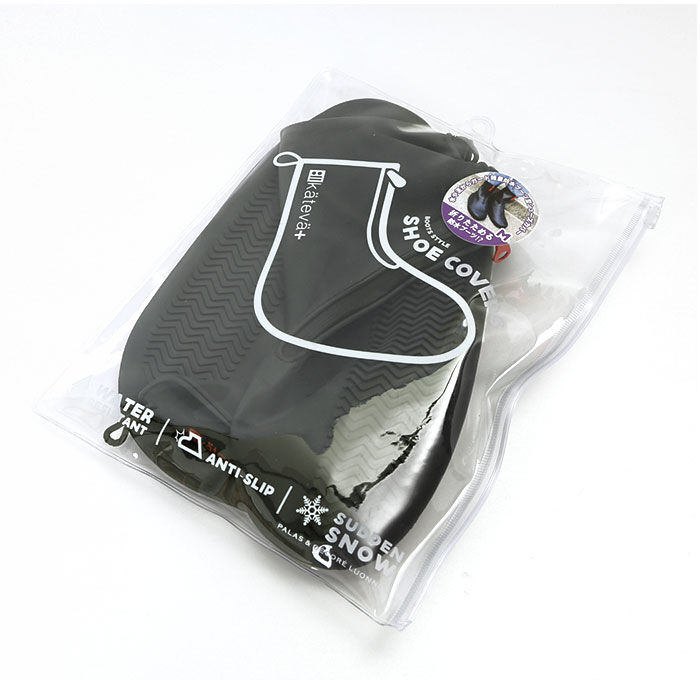 BACKYARD FAMILY「シューズカバー 防水 滑り止め 通販 シリコン ファスナー レインシューズ レインブーツ」|レインシューズ|