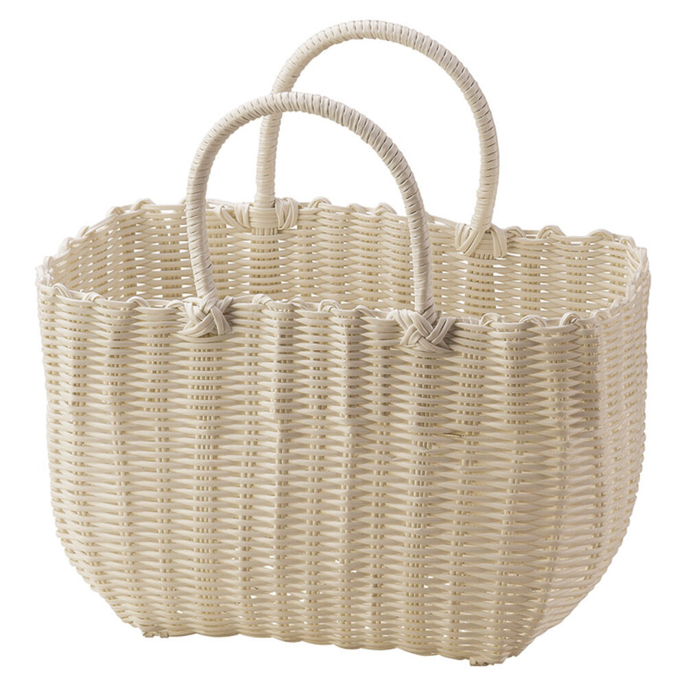 BACKYARD FAMILY「カゴバッグ かごバッグ 籠バッグ 籠 かご カゴ 通販 サブバッグ サブバック レジかご」|トートバッグ|ベージュ1