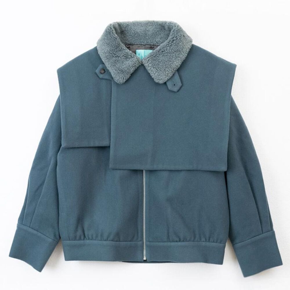 BACKYARD FAMILY「MIND ボアショートコート 通販 コート ショート丈 ジャケット ブルゾン レディース」|その他|グリーン1