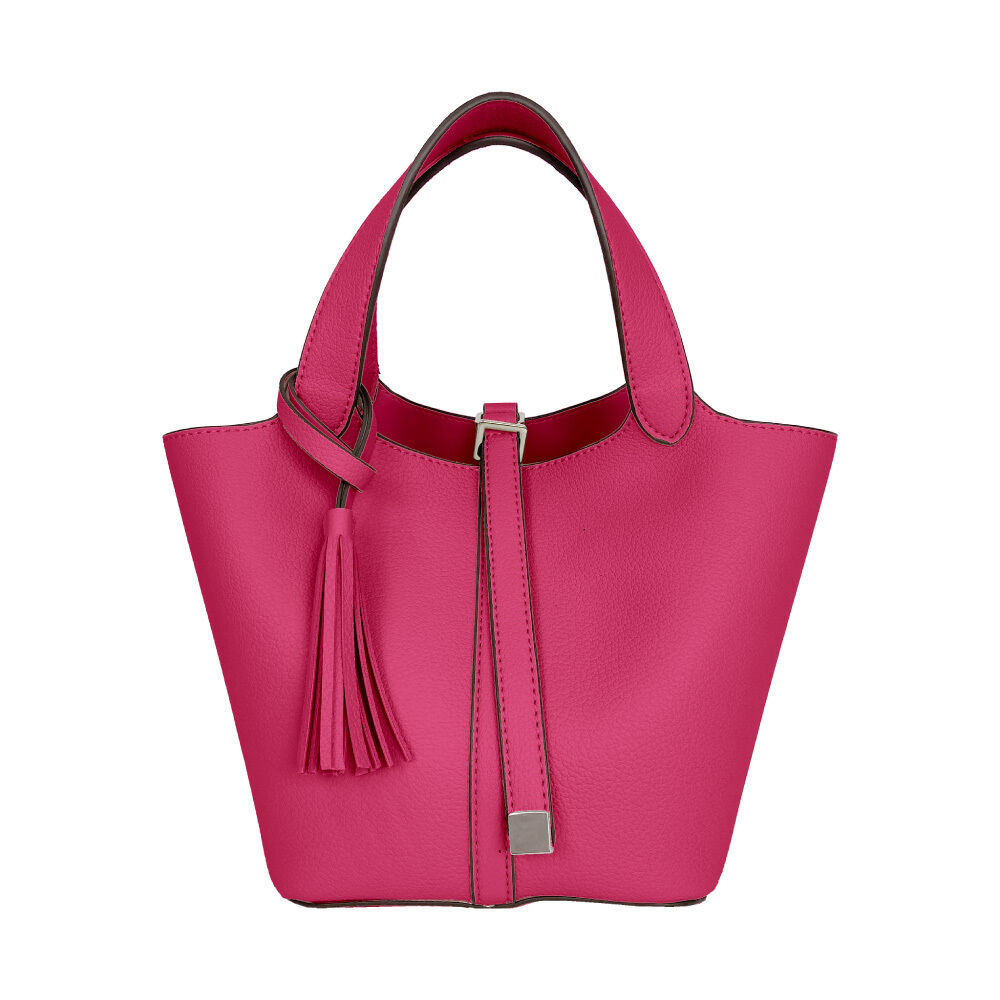 BACKYARD FAMILY「トートバッグ タッセル付き 通販 トートバック 手提げ トート レディースバッグ レディースバック」|トートバッグ|ピンク1