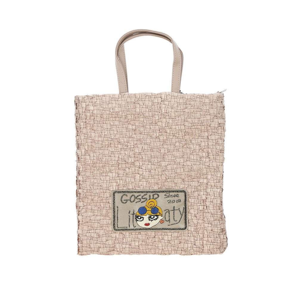 BACKYARD FAMILY「ハンドバッグ レディース 通販 Lyre リタちゃん 手提げバッグ 刺繍 スパンコール かわいい」|トートバッグ|ベージュ1