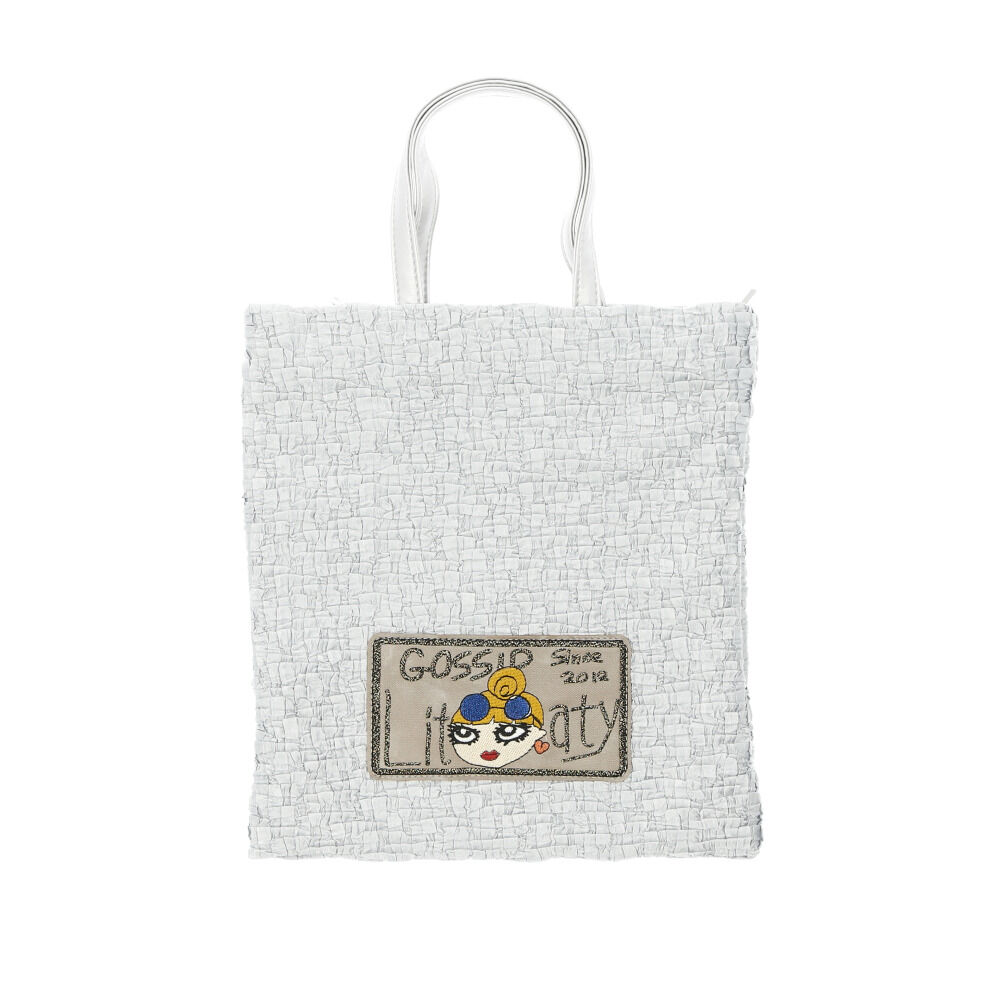 BACKYARD FAMILY「ハンドバッグ レディース 通販 Lyre リタちゃん 手提げバッグ 刺繍 スパンコール かわいい」|トートバッグ|シルバー1