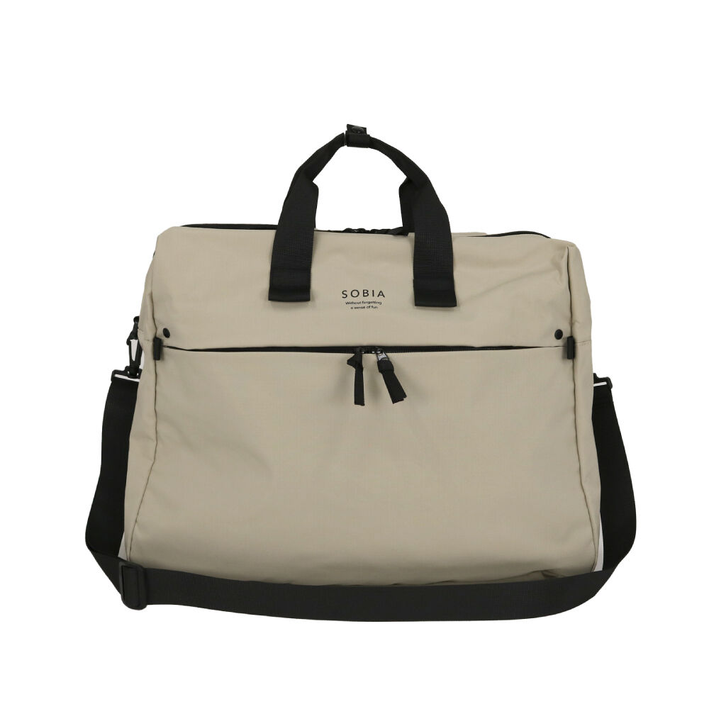 BACKYARD FAMILY「大容量 ボストンバッグ 軽い 通販 リップストップ ボストンバック 旅行バッグ 修学旅行バッグ」|ボストンバッグ|ベージュ1