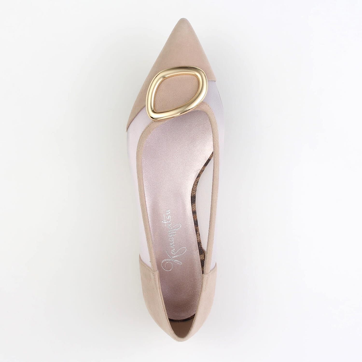 銀座かねまつ「NB260171OTHSUEBEG 【本革】シアーメッシュパンプス」|パンプス|