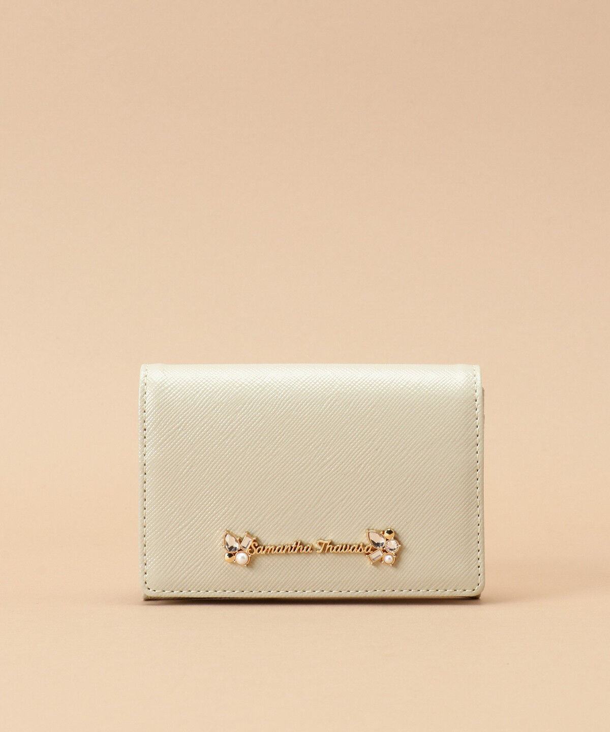 Samantha Thavasa「ラメレザービジュー カードケース」|名刺入れ・カードケース|ﾍﾟｰﾙｲｴﾛｰ