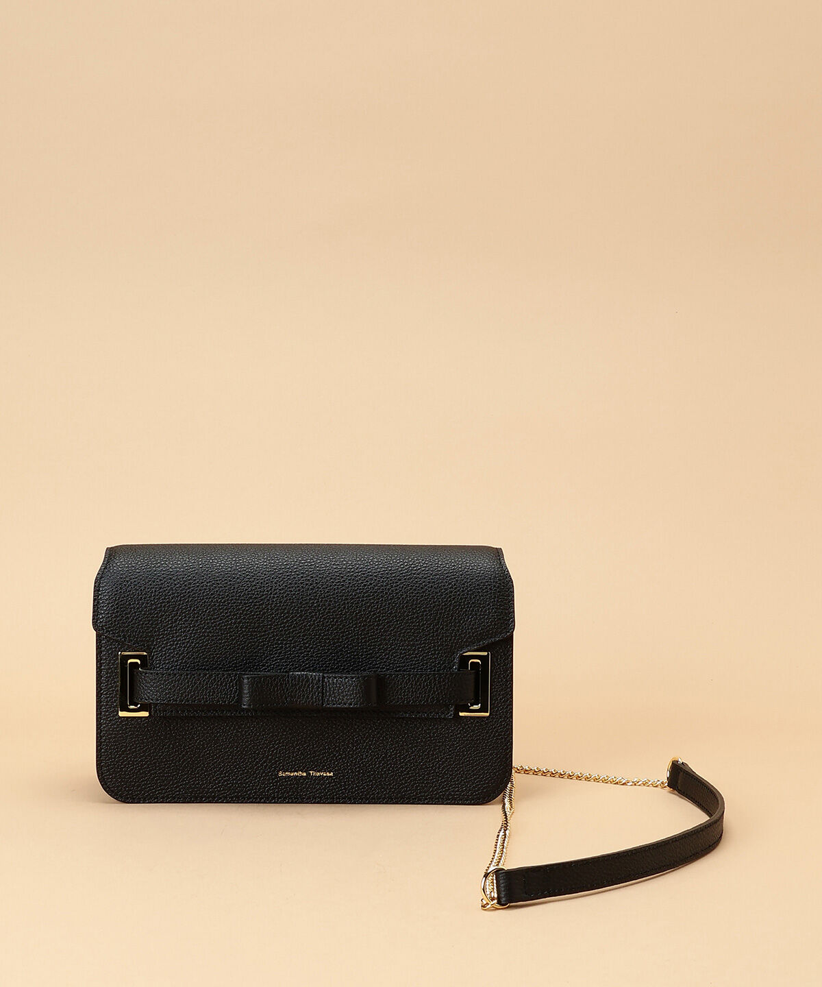 Samantha Thavasa「エムシュシュⅡ ショルダーバッグ 大サイズ」|ショルダー・メッセンジャー|ブラック