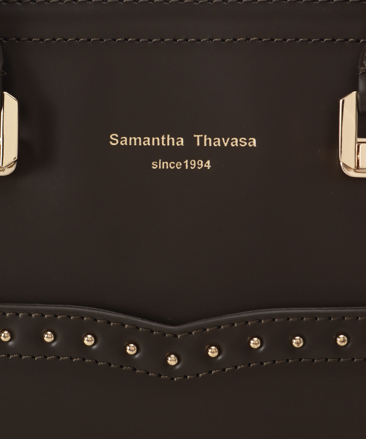 Samantha Thavasa「スタッズレザーハンドバッグ」|ハンドバッグ|