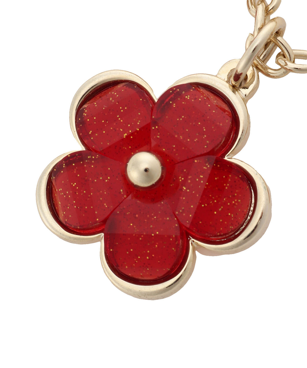 Samantha Thavasa「クリアラメフラワーバッグチャーム」|チャーム・キーホルダー|