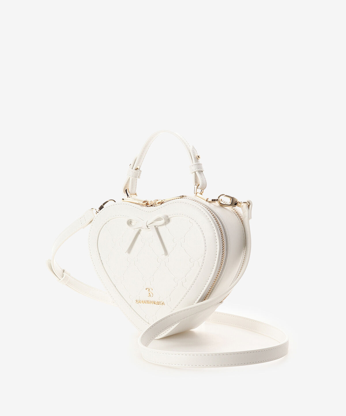 Samantha Vega「スタンピングリボンハート型ショルダーバッグ」|ショルダー・メッセンジャー|