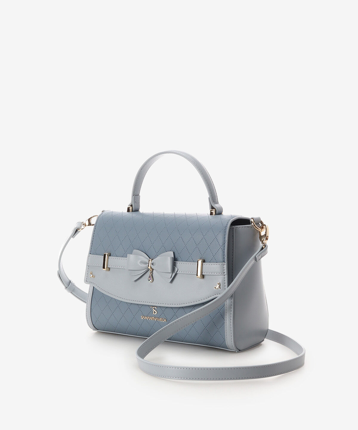 Samantha Vega「キルティングアクセントリボンショルダーバッグ」|ショルダー・メッセンジャー|