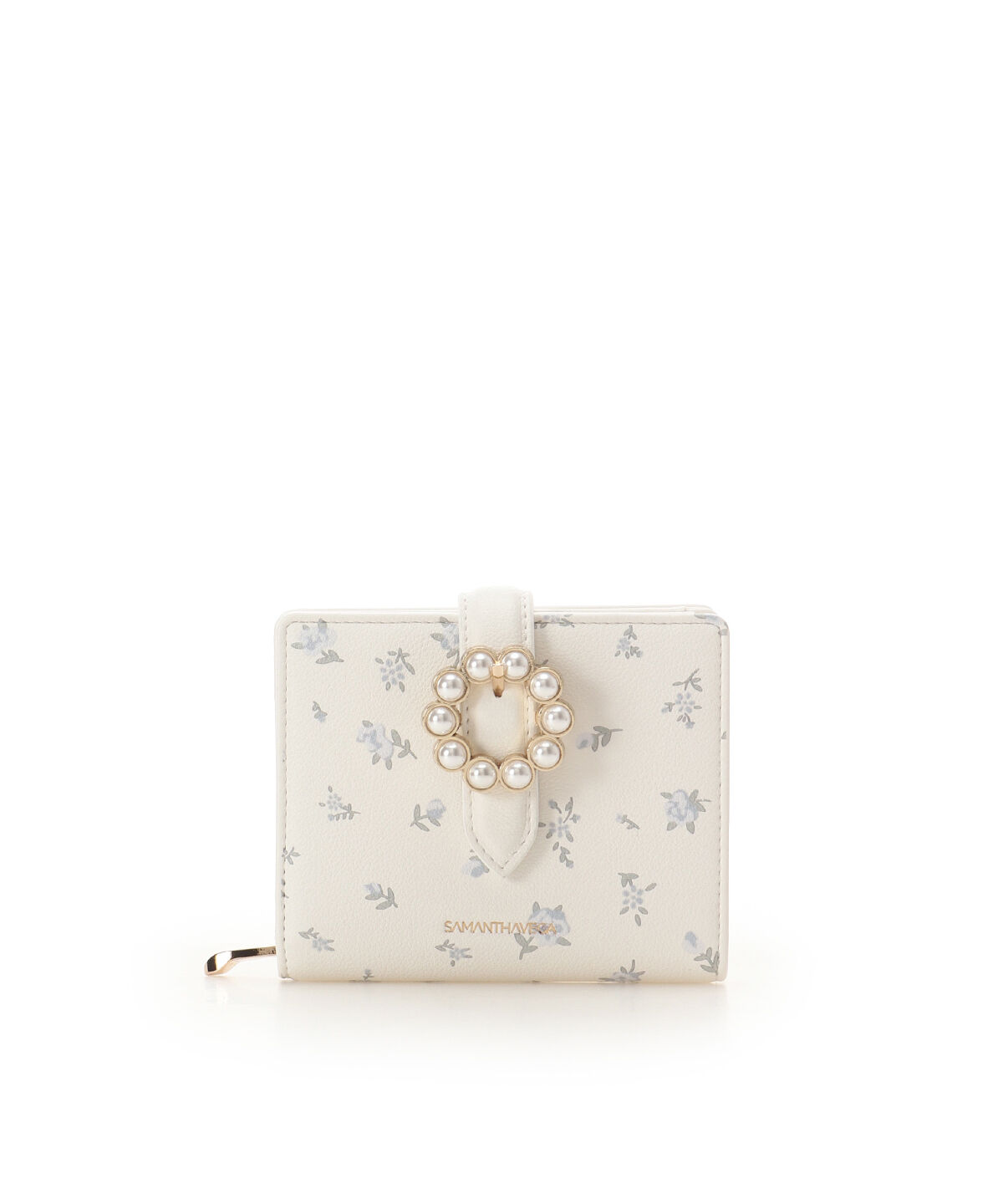 Samantha Vega「サークルパール折財布」|財布|ホワイト
