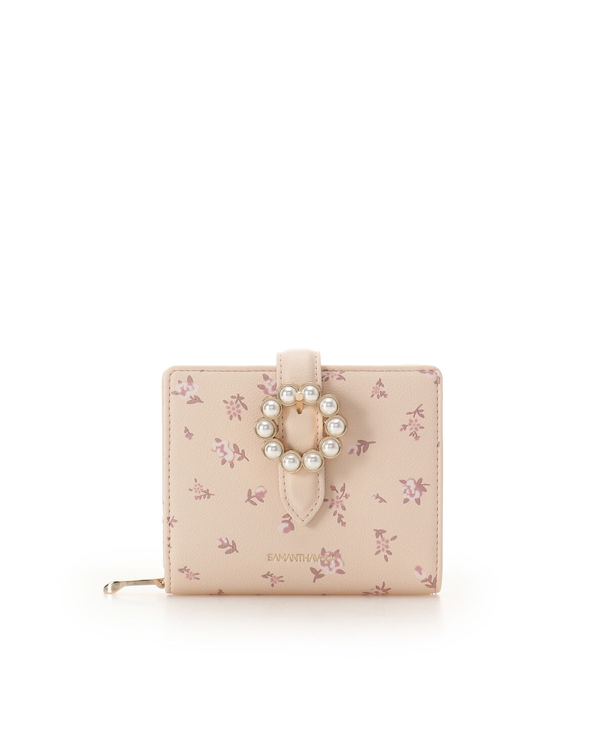 Samantha Vega「サークルパール折財布」|財布|ピンク