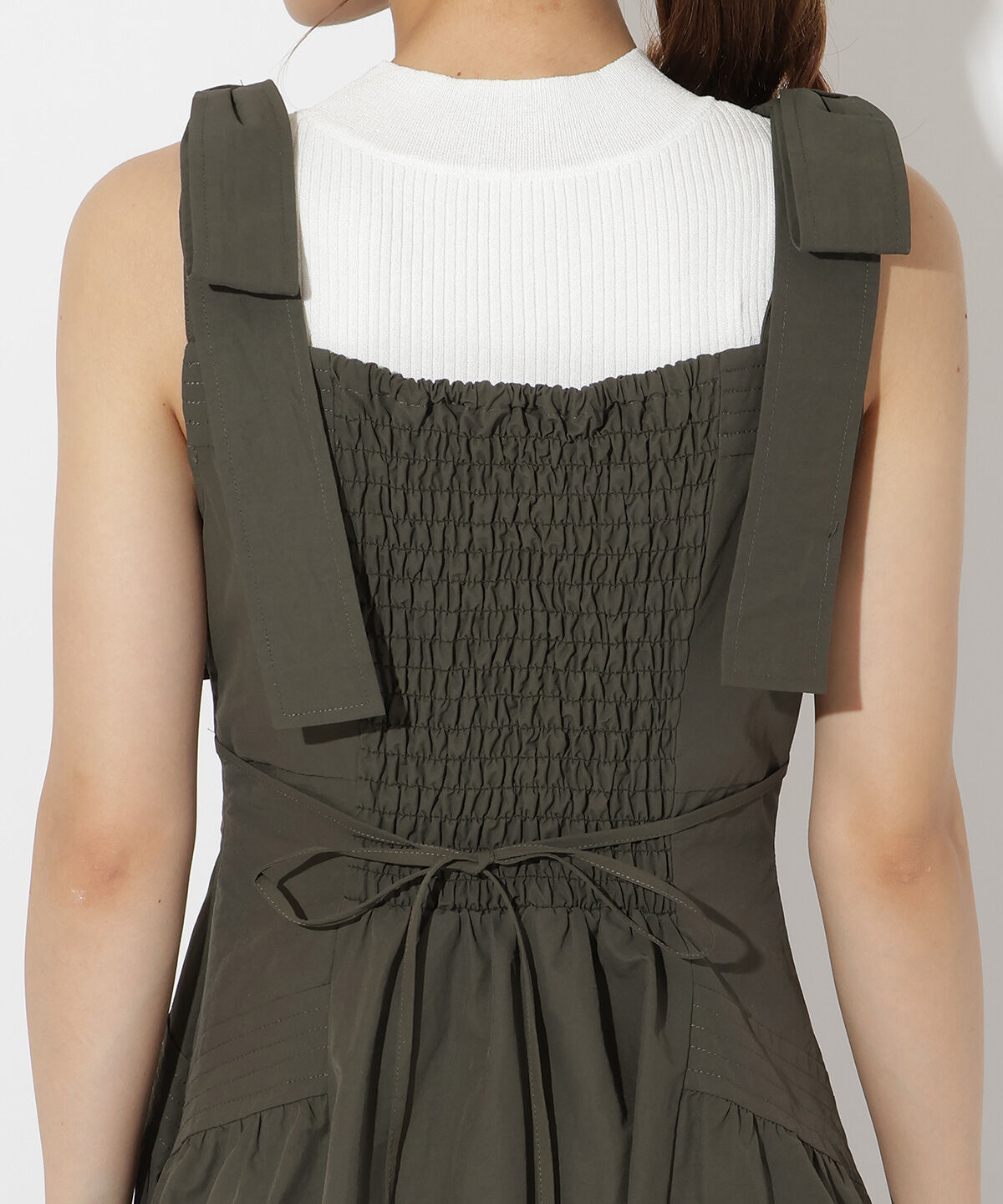 アンドクチュール「ショルダーリボンジャンスカ」|ワンピース|