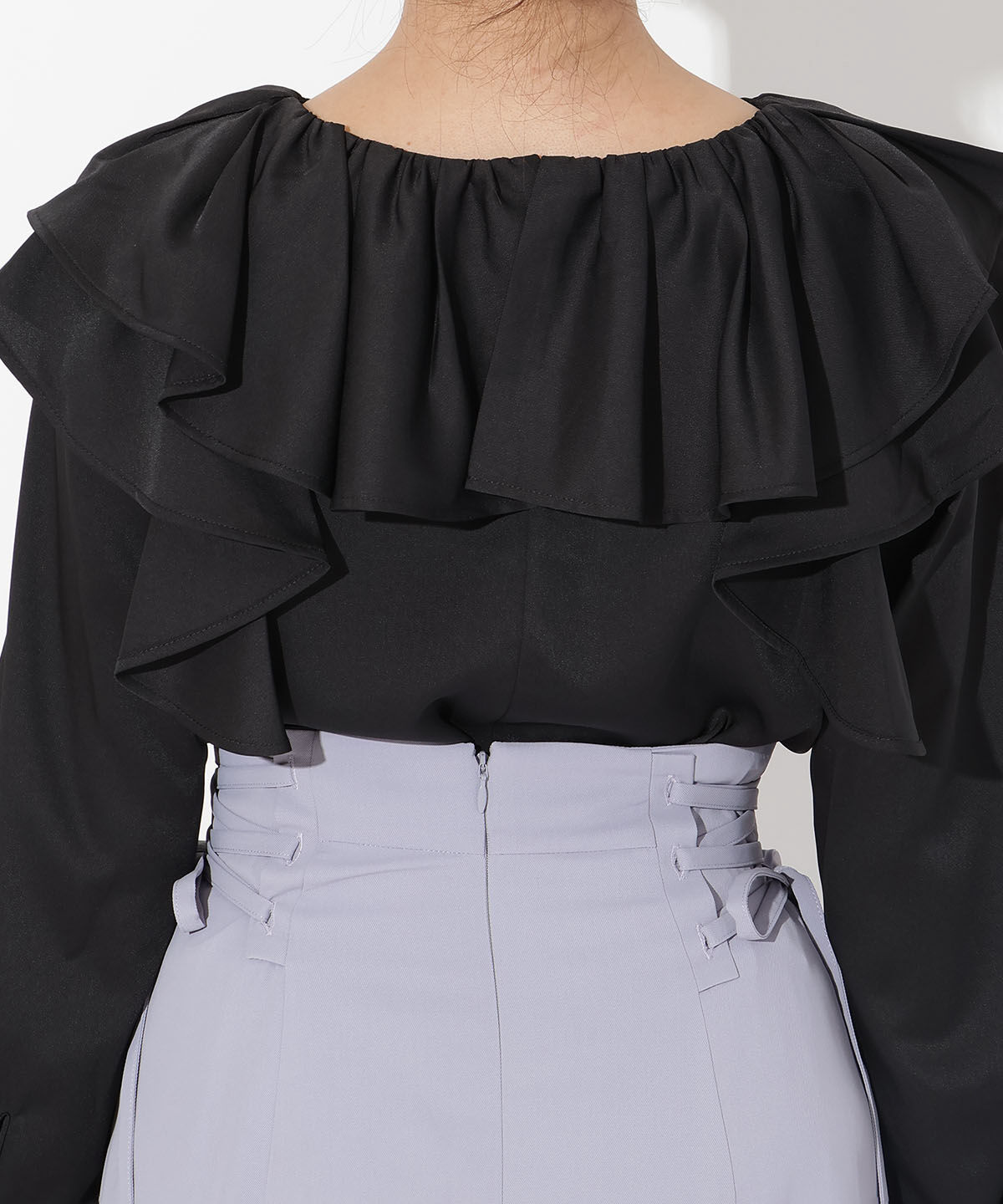 アンドクチュール「フリルケープブラウス」|シャツ・ブラウス|