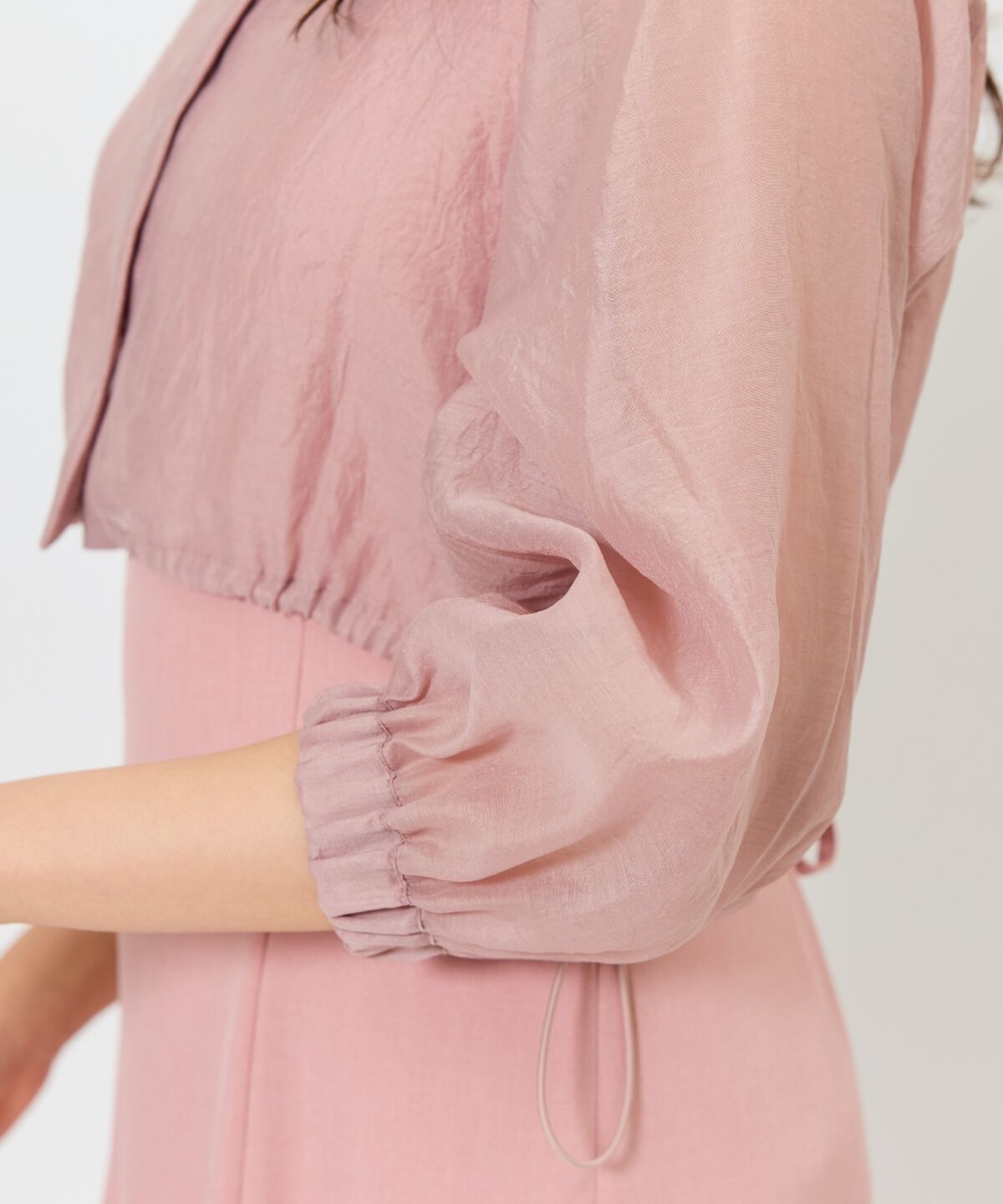 アンドクチュール「シアーシャツ＆ワンピースSET」|ワンピース|