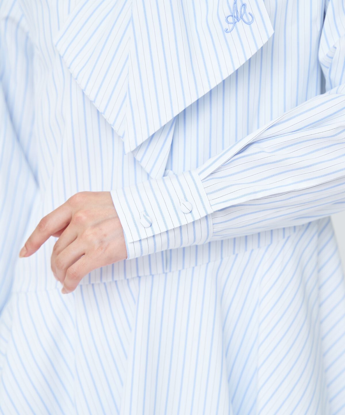 アンドクチュール「アシメストライプミニワンピース」|ワンピース|