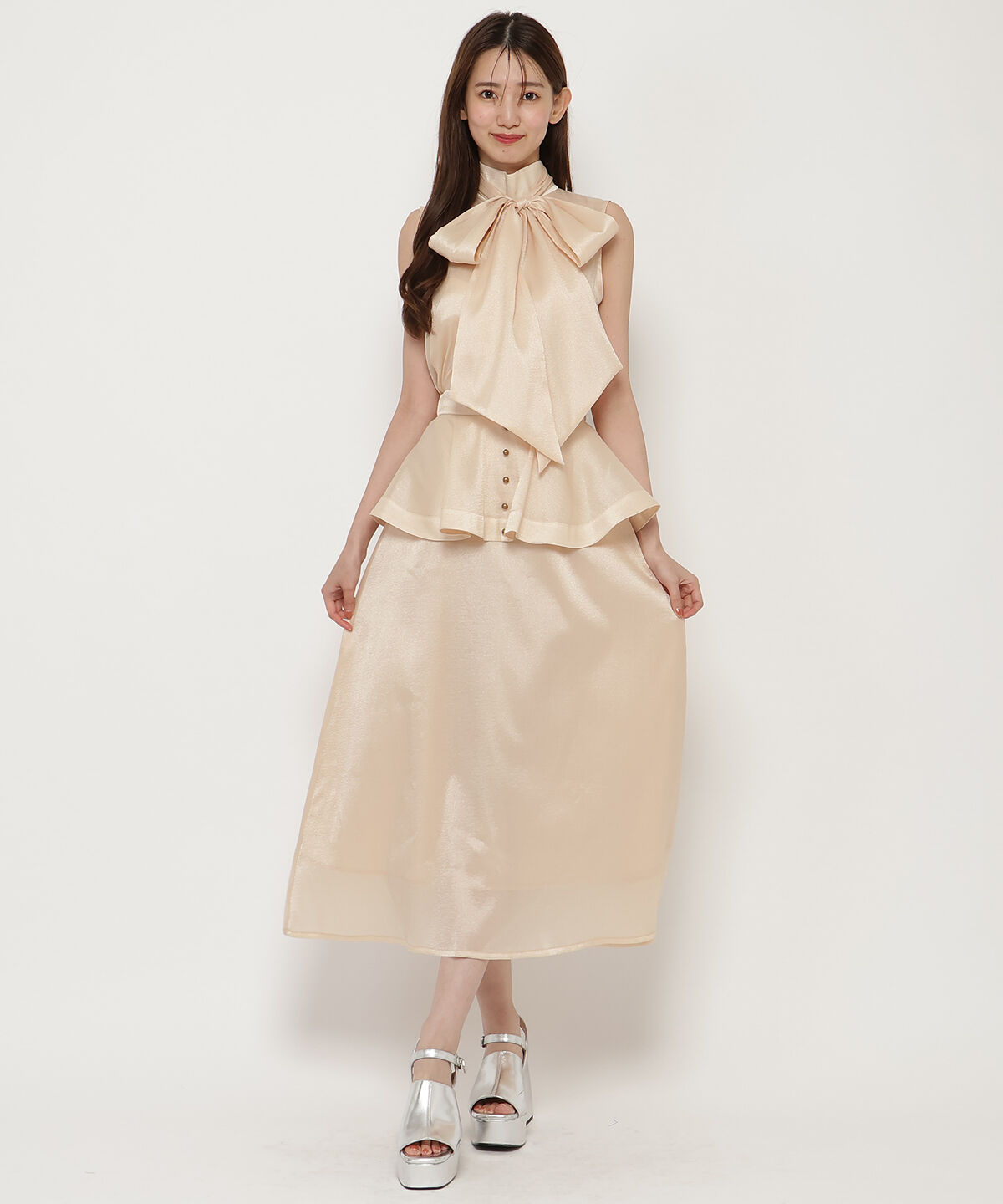 REDYAZEL「ボウタイノースリブラウス」|シャツ・ブラウス|