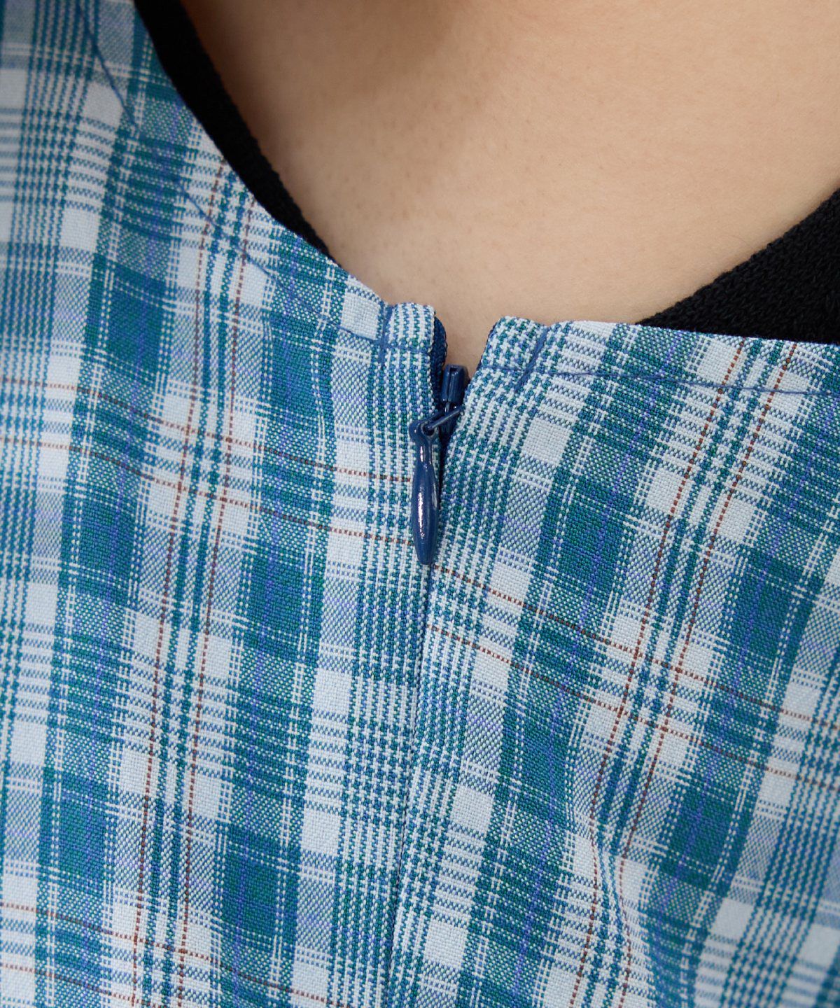 REDYAZEL「2wayフリルショルダーチェックワンピース」|ワンピース|