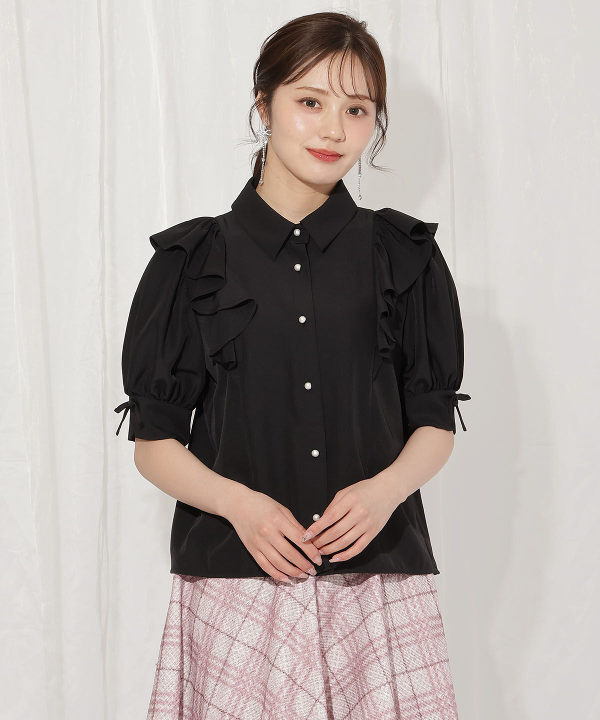 WILLSELECTION「スリーブリボンブラウス」|シャツ・ブラウス|
