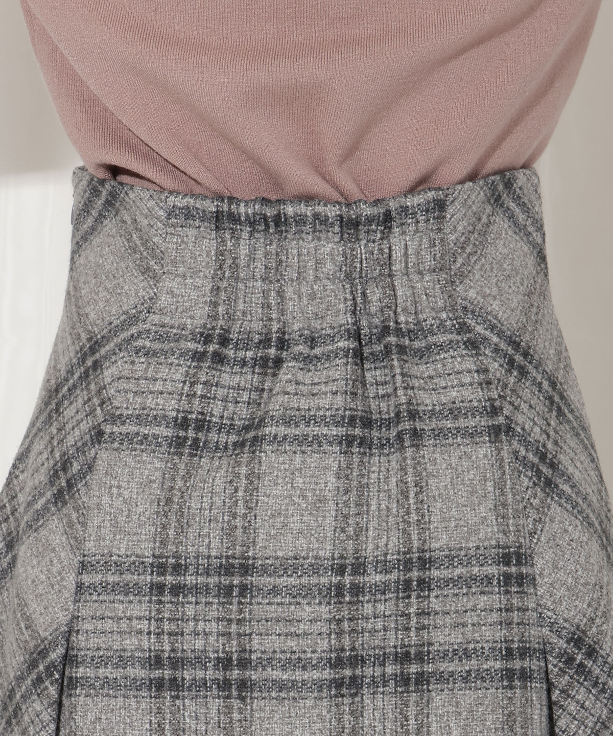 WILLSELECTION「ウールライクチェックスカート」|台形|