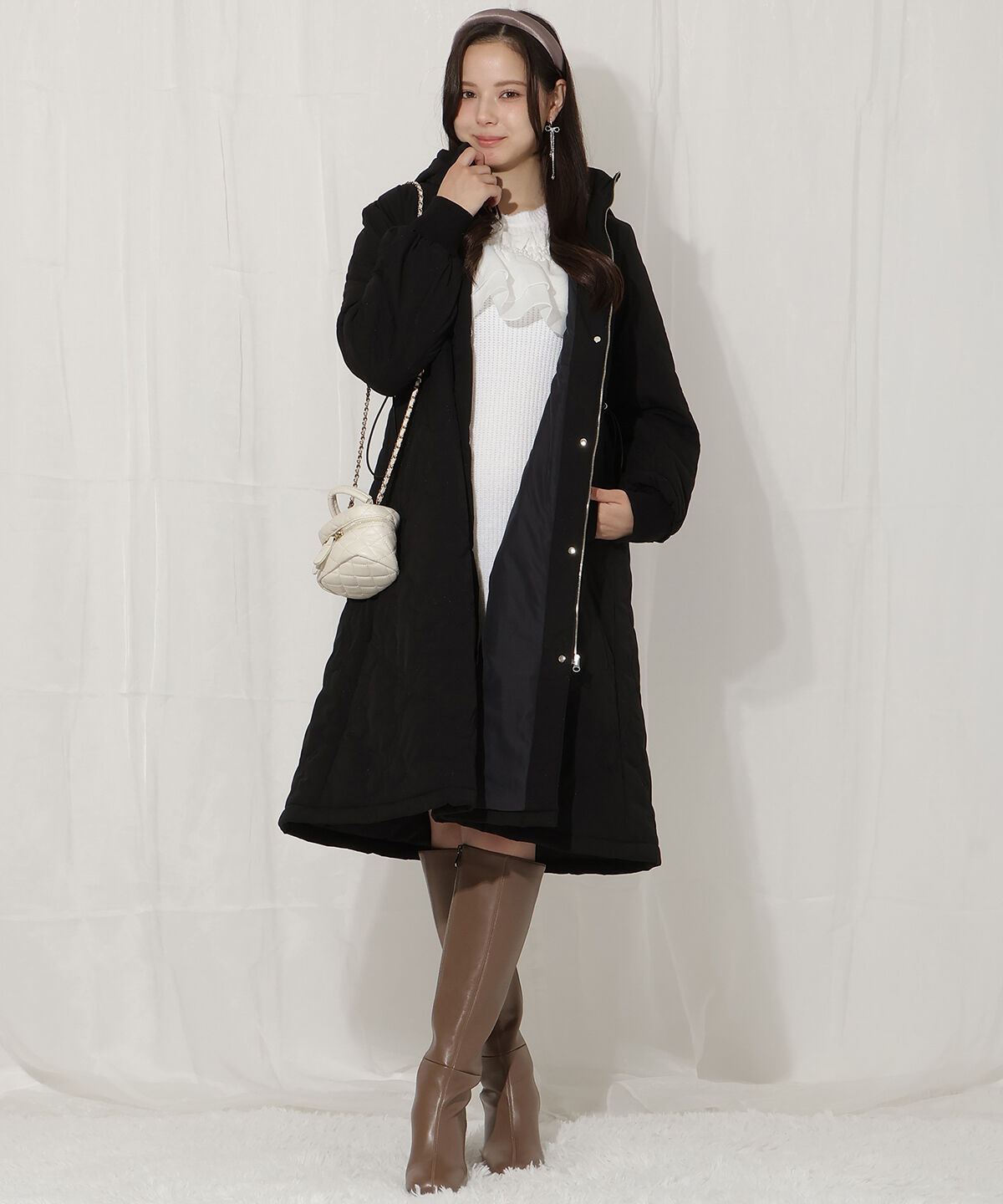 WILLSELECTION「リボン柄キルティングコート」|その他|