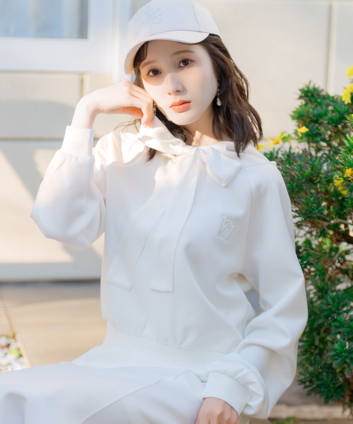 WILLSELECTION「リボンスウェットフーディー」|パーカー|オフ