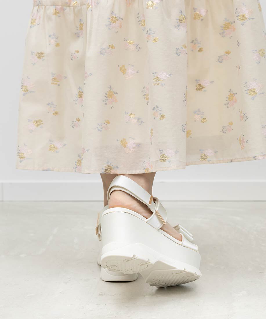  「モノグラムリボンボリュームスポーツサンダル」|サンダル|