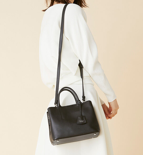 TOPKAPI TREASURE「フロントステッチ レザーミニショルダーバッグ」|ショルダー・メッセンジャー|ブラック