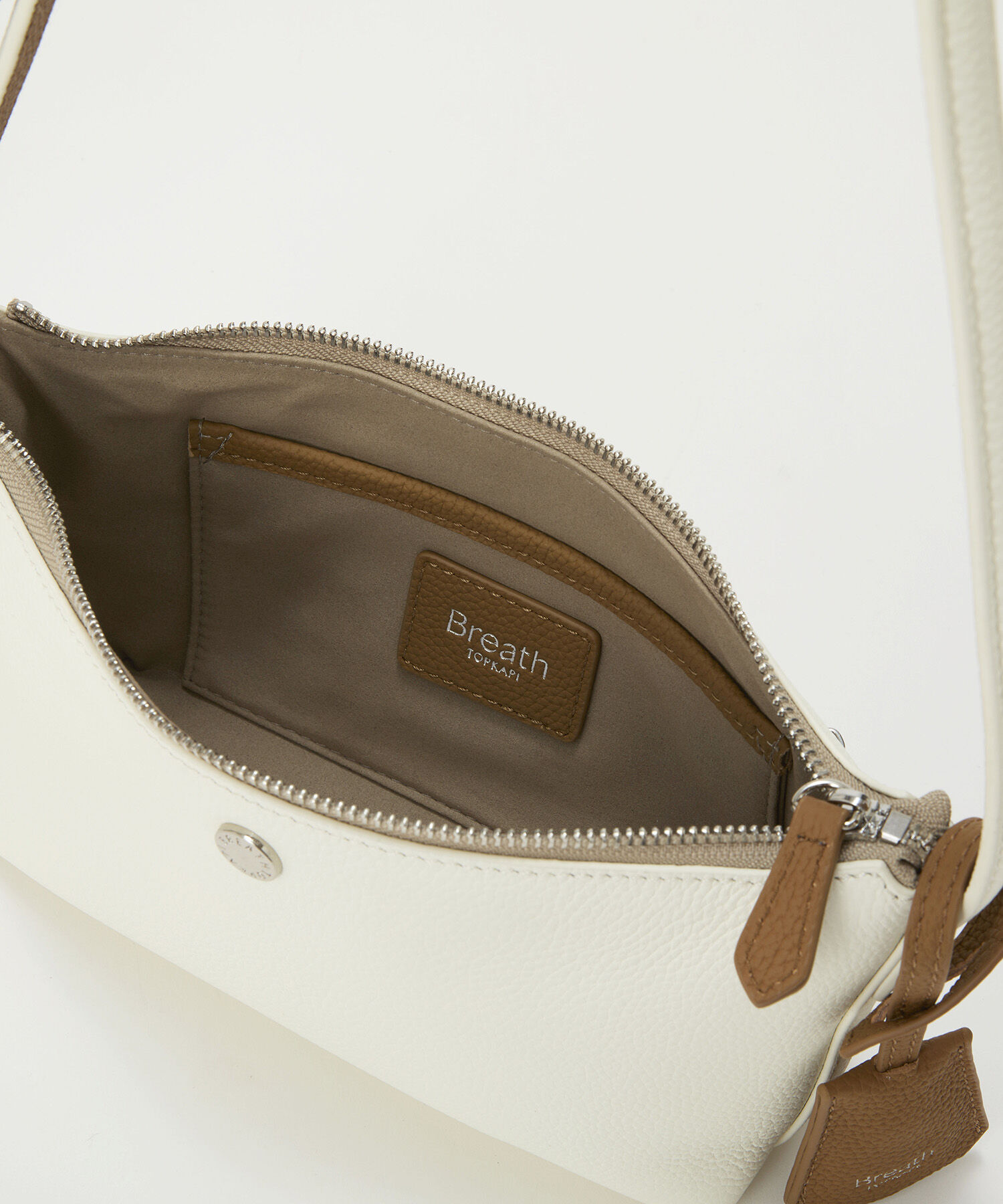 TOPKAPI BREATH「【Breath TOPKAPI】DUAL デュアル シュリンクレザー バイカラー ミニ ショルダーバッグ チャーム付き 」|ショルダー・メッセンジャー|