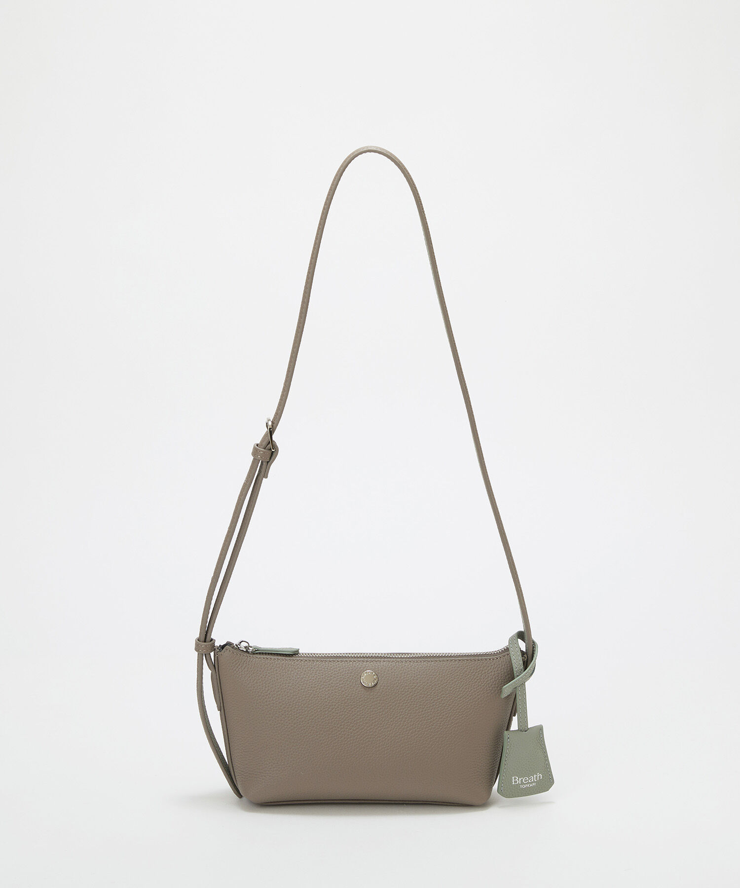 TOPKAPI BREATH「【Breath TOPKAPI】DUAL デュアル シュリンクレザー バイカラー ミニ ショルダーバッグ チャーム付き 」|ショルダー・メッセンジャー|