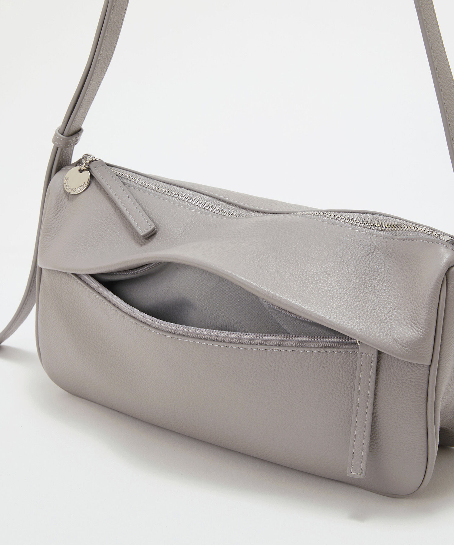 TOPKAPI BREATH「【Breath TOPKAPI】SUPPLE サプル シボレザー スワローマチ ワイド ショルダーバッグ」|ショルダー・メッセンジャー|