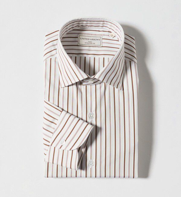 UNITED ARROWS「THOMAS MASON/トーマスメイソン オルタネートストライプ セミワイドカラー シャツ」|シャツ・ブラウス|MOCA