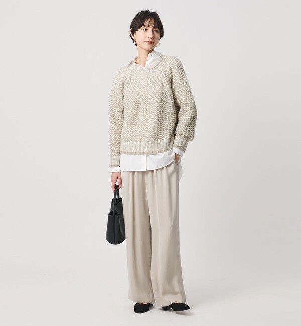 UNITED ARROWS「カラーミックス インレイド ニット」|ニット・セーター|