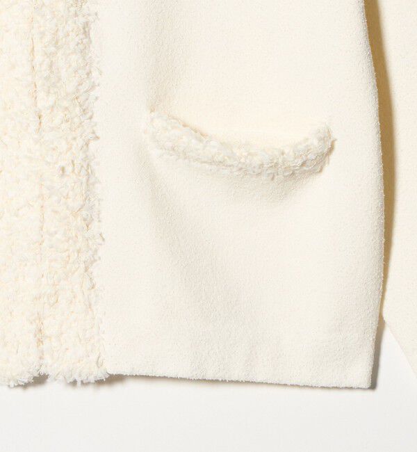 UNITED ARROWS green label relaxing「ブークレ&times;フリンジ カーディガン ウォッシャブル」|カーディガン|