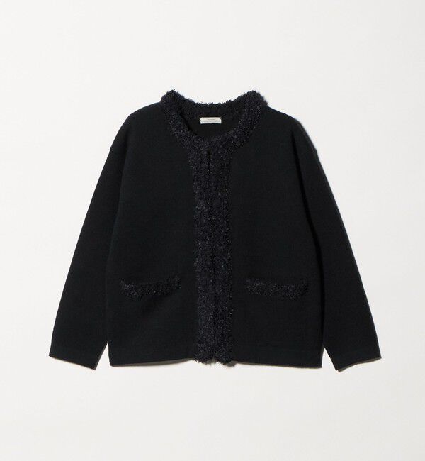 UNITED ARROWS green label relaxing「ブークレ&times;フリンジ カーディガン ウォッシャブル」|カーディガン|