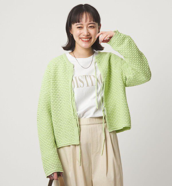 UNITED ARROWS green label relaxing「メッシュ ニット 2WAY プルオーバー ウォッシャブル」|ニット・セーター|