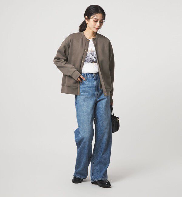 UNITED ARROWS green label relaxing「ダンボール ノーカラー カーディガン」|カーディガン|