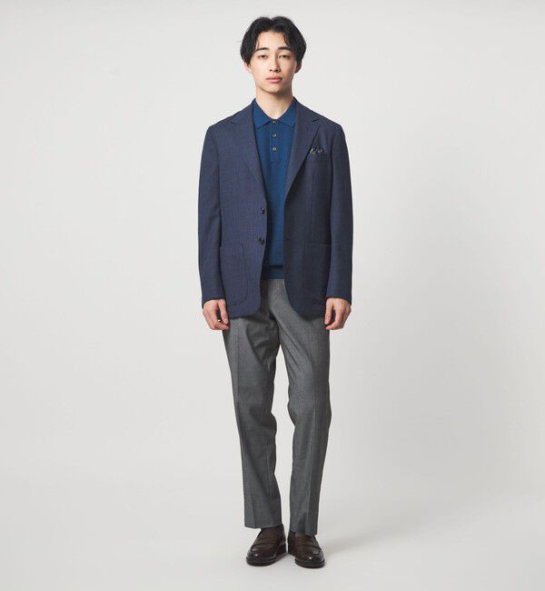UNITED ARROWS green label relaxing「REDA MESH 無地 2B RG ジャケット」|テーラードジャケット|