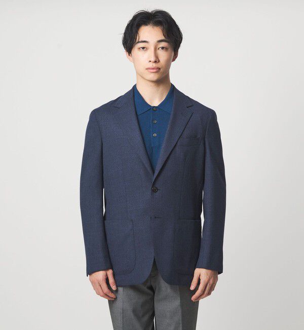 UNITED ARROWS green label relaxing「REDA MESH 無地 2B RG ジャケット」|テーラードジャケット|