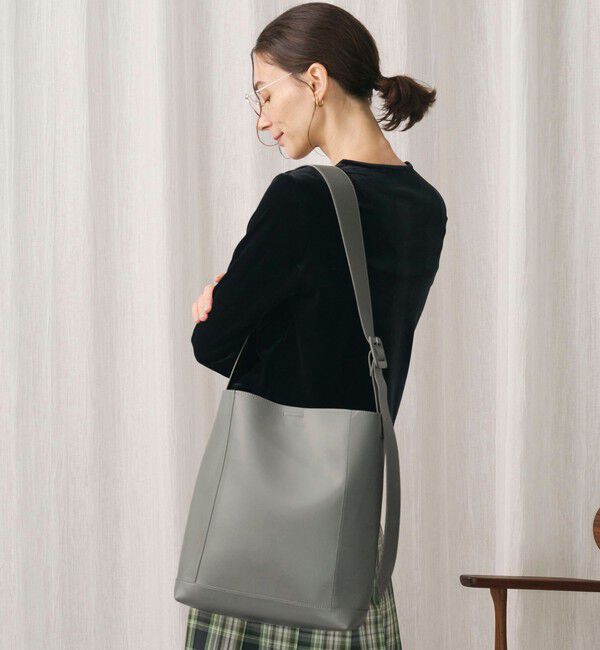 BEAUTY&YOUTH UNITED ARROWS「ソフト ワイドベルト ビッグ ショルダーバッグ 2」|ショルダー・メッセンジャー|MD.GRAY