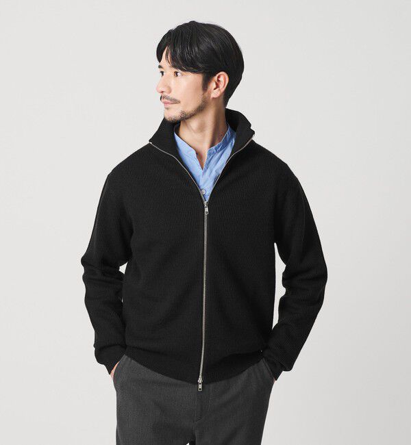 BEAUTY&YOUTH UNITED ARROWS「【WEB限定 WARDROBE SMART】ウォッシャブル ドライバーズジャケット」|カーディガン|