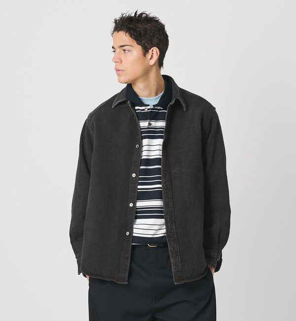 BEAUTY&YOUTH UNITED ARROWS「ジャガード デニム レギュラー シャツ FORM型 ver2」|シャツ・ブラウス|