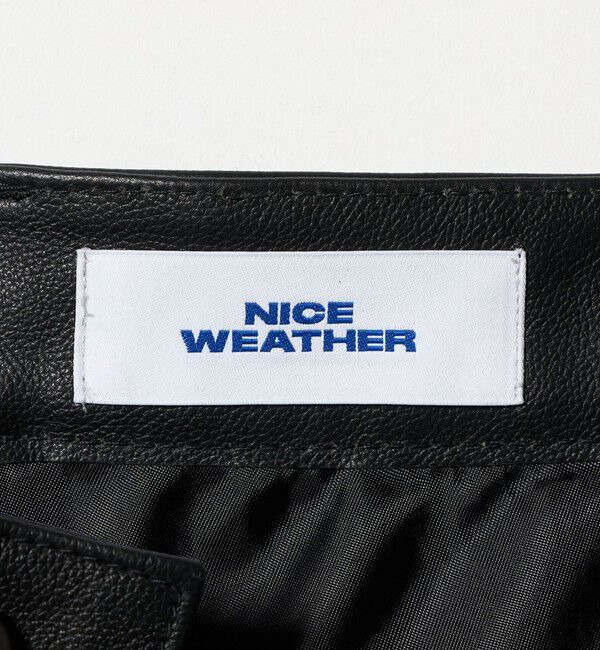 NICE WEATHER「＜NICE WEATHER＞バッファローレザー 5ポケットパンツ」|チノ|