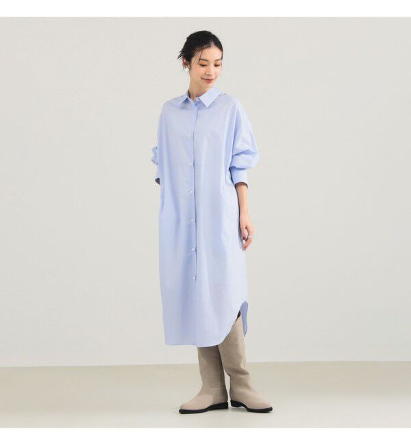 Demi-Luxe BEAMS 「タイプライター シャツ ワンピース」|ワンピース|