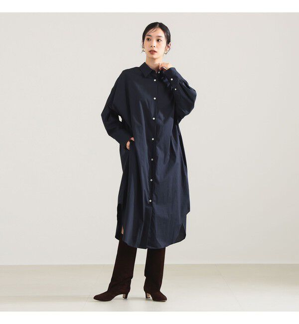 Demi-Luxe BEAMS 「タイプライター シャツ ワンピース」|ワンピース|