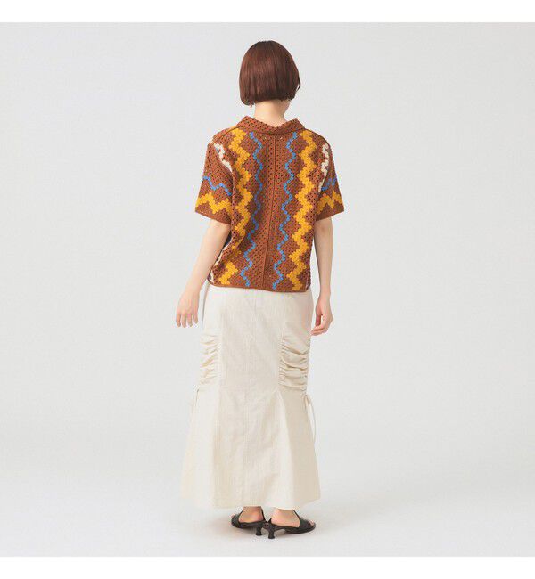 Ray BEAMS 「ウェーブ ストライプ ニット シャツ」|ニット・セーター|