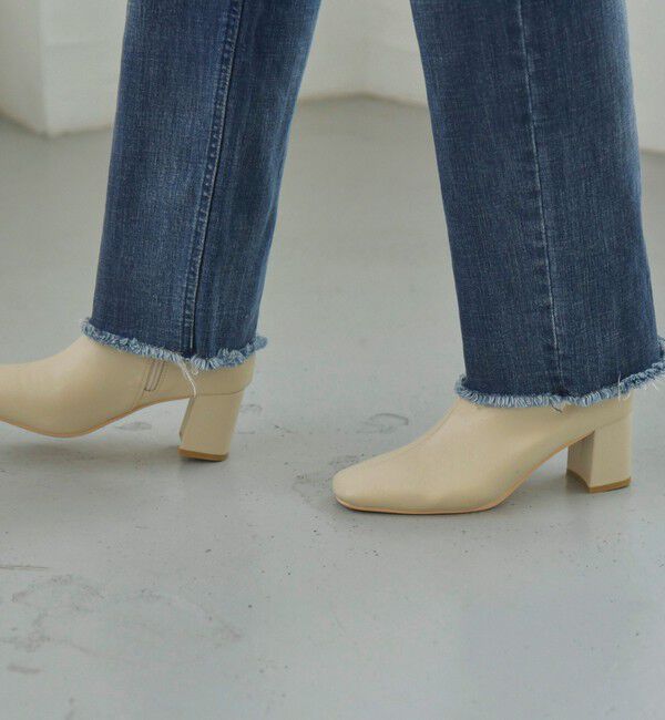 quaranciel「quaranciel: ストレッチ ヒール ショート ブーツ」|ショートブーツ|