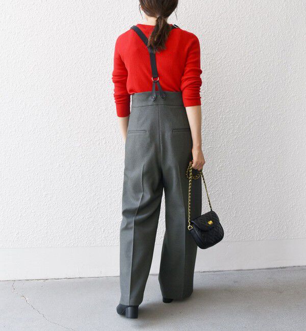 SHIPS any「SHIPS any:〈洗濯機可能〉マニッシュ サスペンダー ワイド パンツ」|その他|