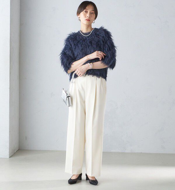 SHIPS for women「〈手洗い可能〉シャギー ファー プルオーバー」|ニット・セーター|