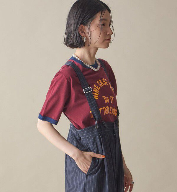 SHIPS for women「SHIPS NINE CASE:〈洗濯機可能〉プリント リンガー TEE」|Tシャツ・カットソー|